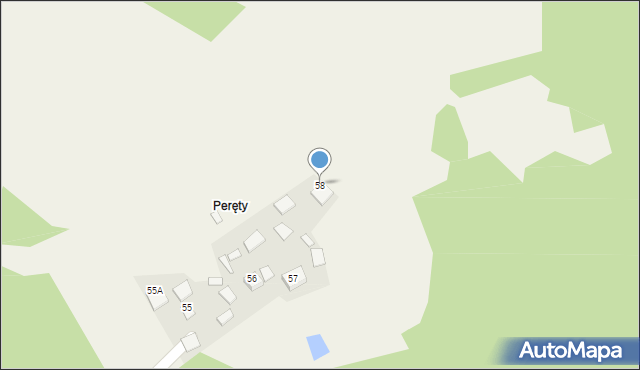 Poręby Dymarskie, Poręby Dymarskie, 58, mapa Poręby Dymarskie