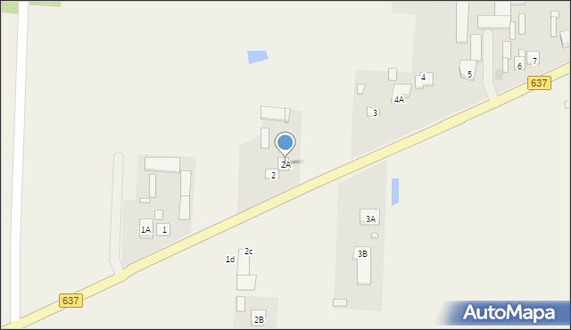 Poręby Nowe, Poręby Nowe, 2A, mapa Poręby Nowe