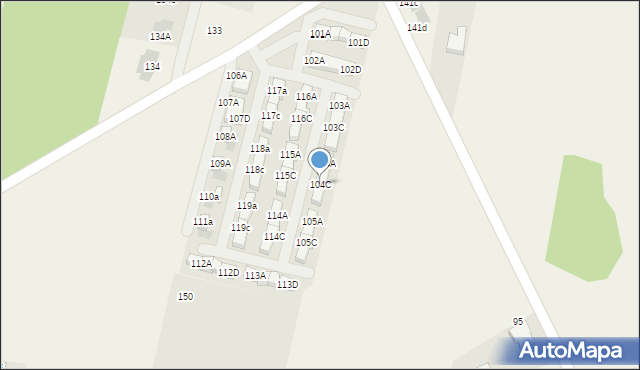 Porosiuki, Porosiuki, 104C, mapa Porosiuki