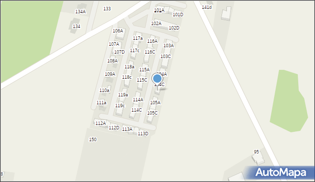 Porosiuki, Porosiuki, 104D, mapa Porosiuki