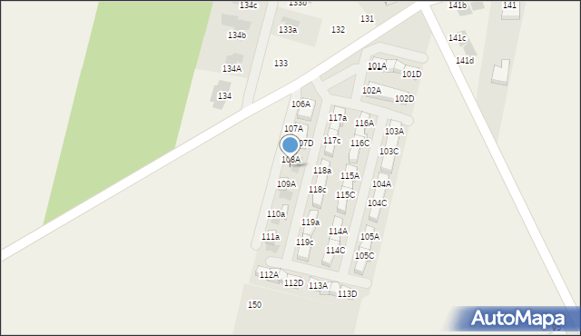 Porosiuki, Porosiuki, 108B, mapa Porosiuki