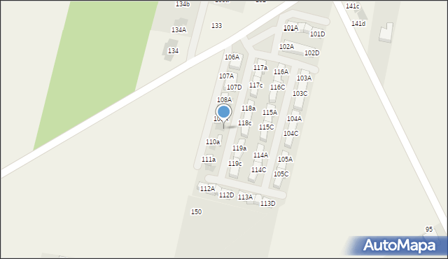 Porosiuki, Porosiuki, 109D, mapa Porosiuki