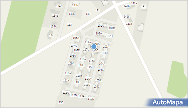 Porosiuki, Porosiuki, 116D, mapa Porosiuki