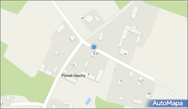 Porośl-Głuchy, Porośl-Głuchy, 5, mapa Porośl-Głuchy