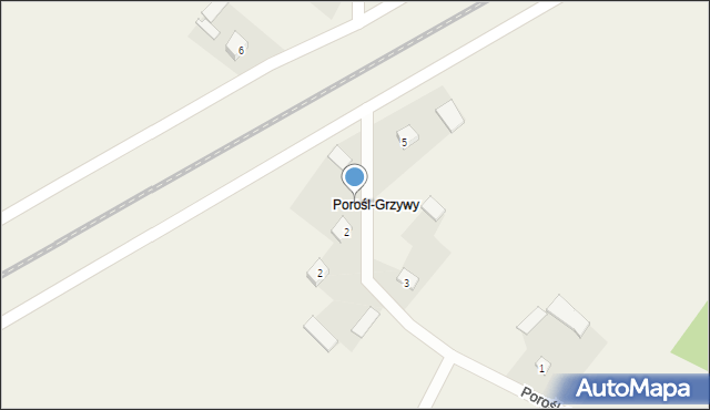 Porośl-Kije, Porośl-Grzywy, 4, mapa Porośl-Kije