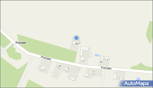 Porosło, Porosło, 6A, mapa Porosło