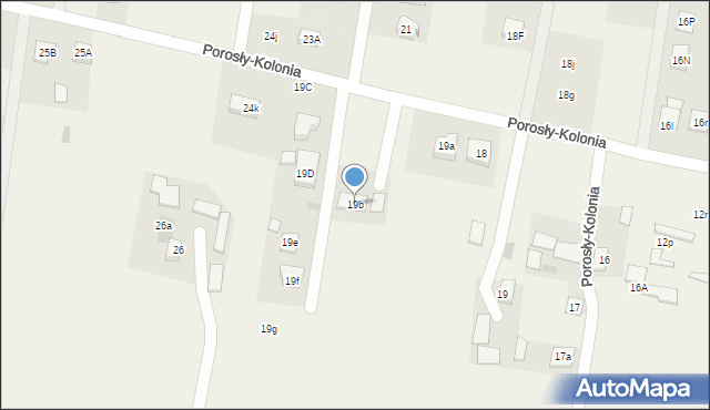 Porosły-Kolonia, Porosły-Kolonia, 19b, mapa Porosły-Kolonia