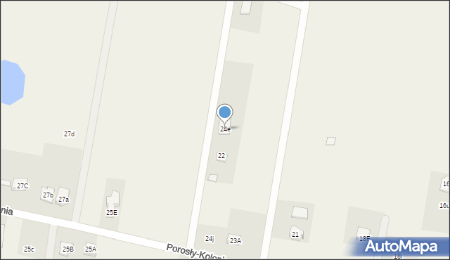 Porosły-Kolonia, Porosły-Kolonia, 24e, mapa Porosły-Kolonia