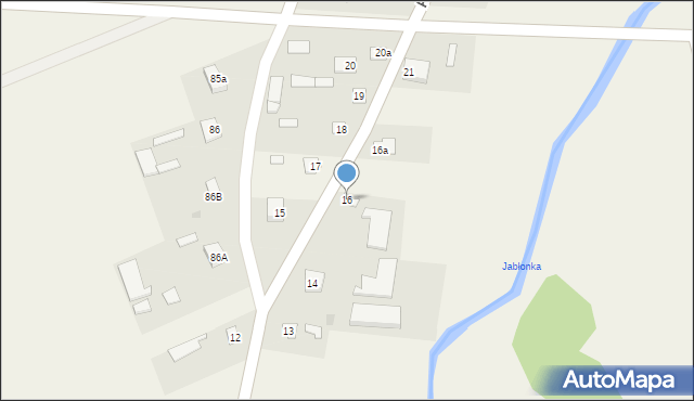 Poryte-Jabłoń, Poryte-Jabłoń, 16, mapa Poryte-Jabłoń