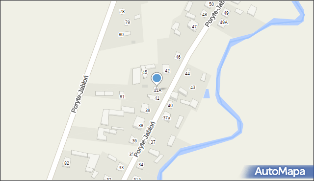 Poryte-Jabłoń, Poryte-Jabłoń, 41A, mapa Poryte-Jabłoń