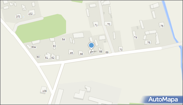 Poryte-Jabłoń, Poryte-Jabłoń, 67, mapa Poryte-Jabłoń