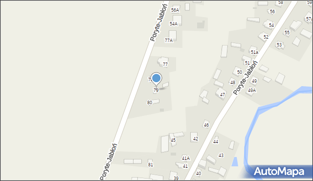 Poryte-Jabłoń, Poryte-Jabłoń, 79, mapa Poryte-Jabłoń