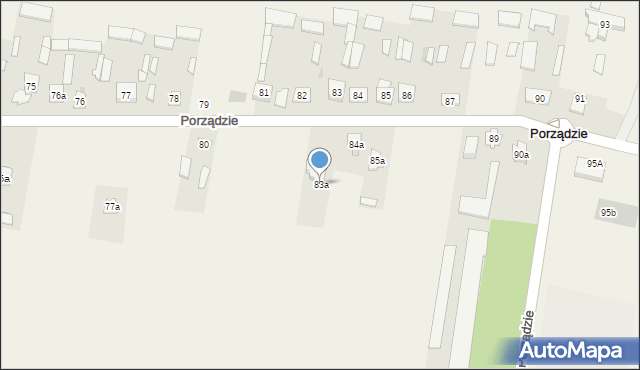 Porządzie, Porządzie, 83a, mapa Porządzie