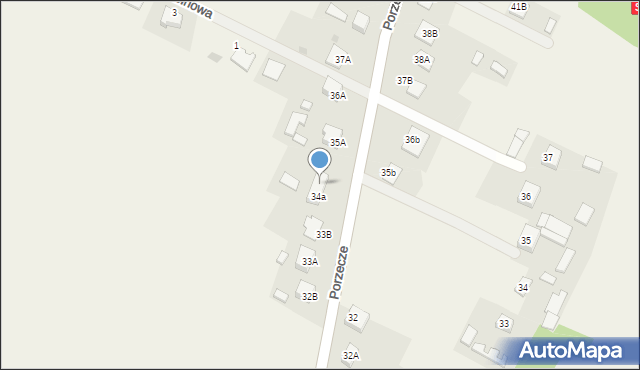 Porzecze, Porzecze, 34b, mapa Porzecze