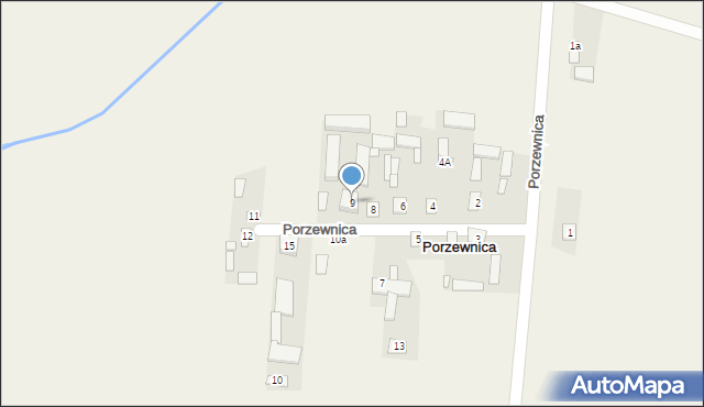 Porzewnica, Porzewnica, 9, mapa Porzewnica