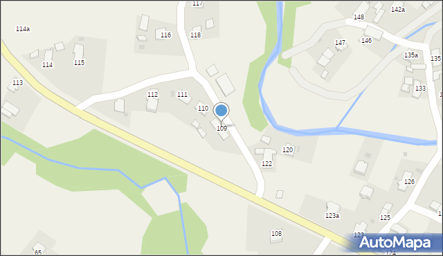 Posada Jaśliska, Posada Jaśliska, 109, mapa Posada Jaśliska