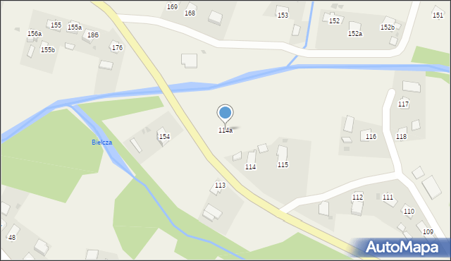 Posada Jaśliska, Posada Jaśliska, 114a, mapa Posada Jaśliska