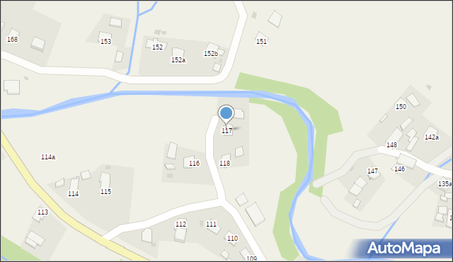 Posada Jaśliska, Posada Jaśliska, 117, mapa Posada Jaśliska