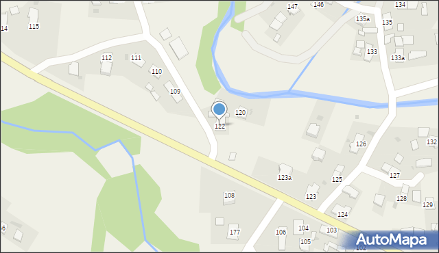 Posada Jaśliska, Posada Jaśliska, 122, mapa Posada Jaśliska