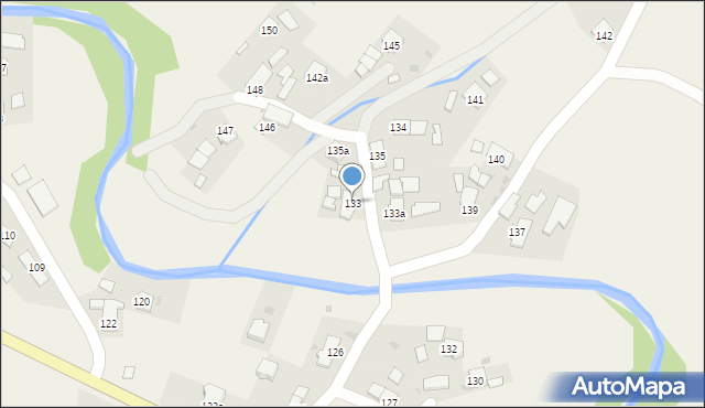 Posada Jaśliska, Posada Jaśliska, 133, mapa Posada Jaśliska