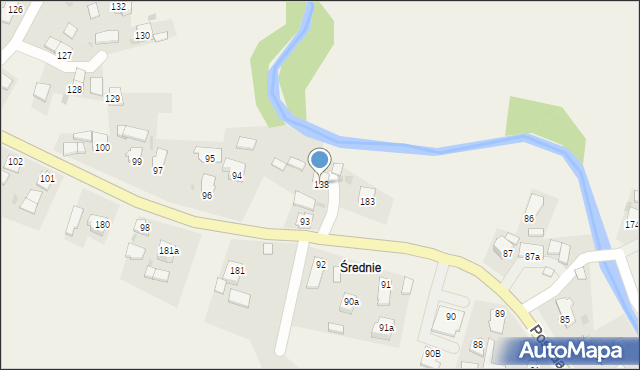 Posada Jaśliska, Posada Jaśliska, 138, mapa Posada Jaśliska
