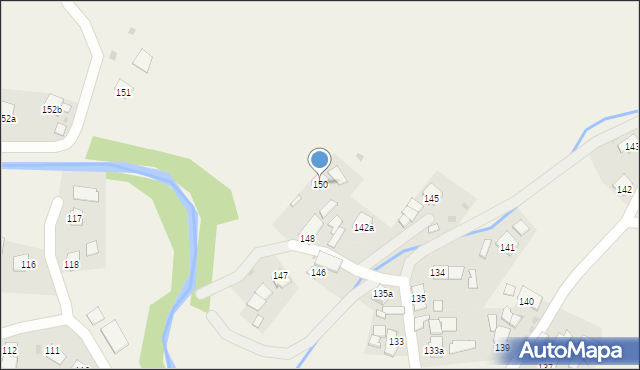 Posada Jaśliska, Posada Jaśliska, 150, mapa Posada Jaśliska