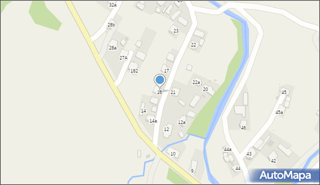 Posada Jaśliska, Posada Jaśliska, 16, mapa Posada Jaśliska