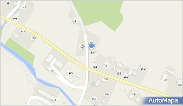 Posada Jaśliska, Posada Jaśliska, 165, mapa Posada Jaśliska