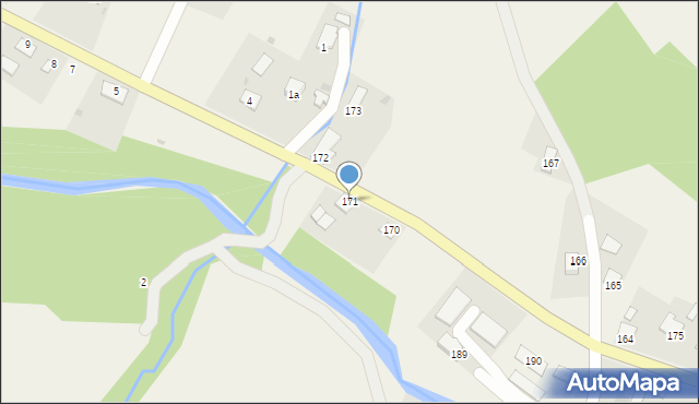 Posada Jaśliska, Posada Jaśliska, 171, mapa Posada Jaśliska