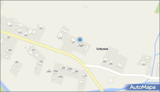 Posada Jaśliska, Posada Jaśliska, 179a, mapa Posada Jaśliska