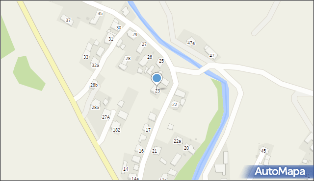 Posada Jaśliska, Posada Jaśliska, 23, mapa Posada Jaśliska