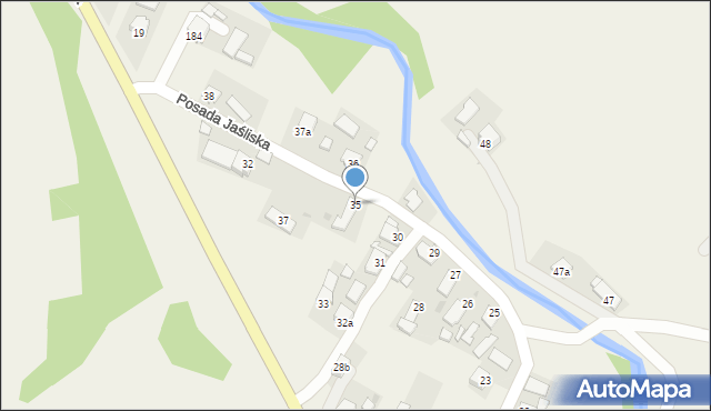 Posada Jaśliska, Posada Jaśliska, 35, mapa Posada Jaśliska