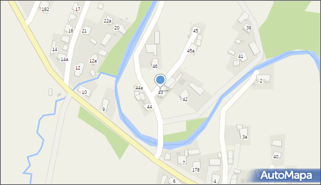 Posada Jaśliska, Posada Jaśliska, 43, mapa Posada Jaśliska