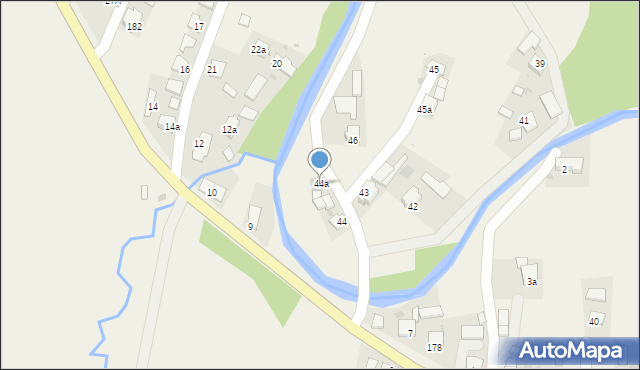 Posada Jaśliska, Posada Jaśliska, 44a, mapa Posada Jaśliska