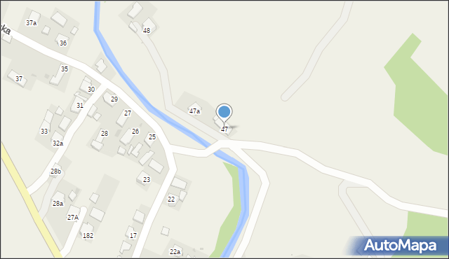 Posada Jaśliska, Posada Jaśliska, 47, mapa Posada Jaśliska