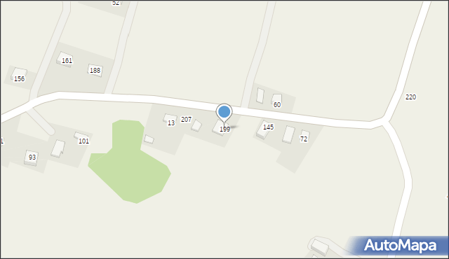 Posadowa Mogilska, Posadowa Mogilska, 199, mapa Posadowa Mogilska