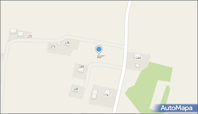 Posadowa Mogilska, Posadowa Mogilska, 212, mapa Posadowa Mogilska