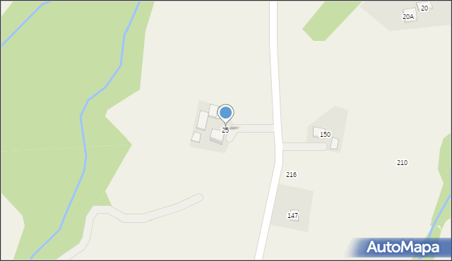 Posadowa Mogilska, Posadowa Mogilska, 25, mapa Posadowa Mogilska