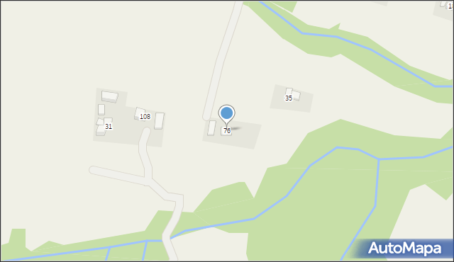 Posadowa Mogilska, Posadowa Mogilska, 76, mapa Posadowa Mogilska