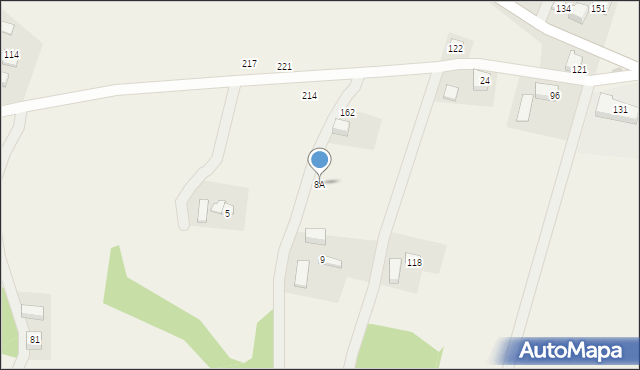 Posadowa Mogilska, Posadowa Mogilska, 8A, mapa Posadowa Mogilska