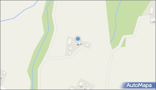 Posadowa Mogilska, Posadowa Mogilska, 99, mapa Posadowa Mogilska