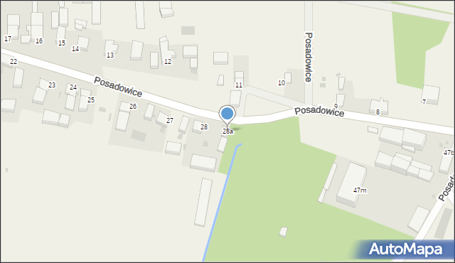 Posadowice, Posadowice, 28a, mapa Posadowice