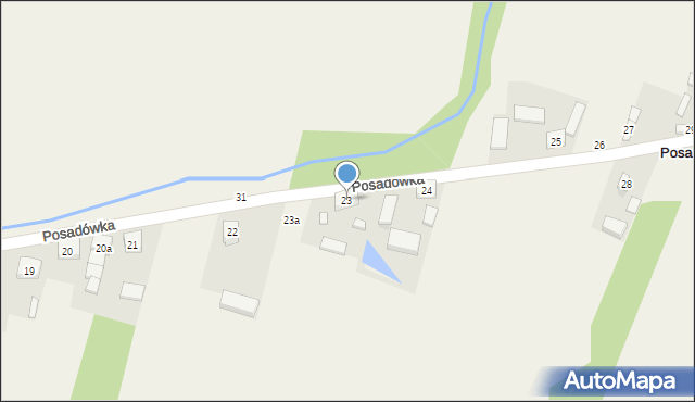 Posadówka, Posadówka, 23, mapa Posadówka