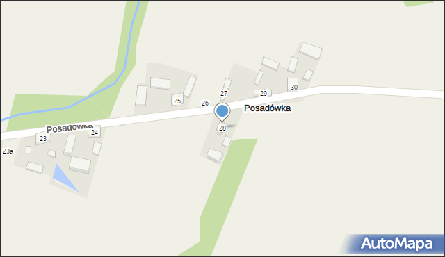 Posadówka, Posadówka, 28, mapa Posadówka