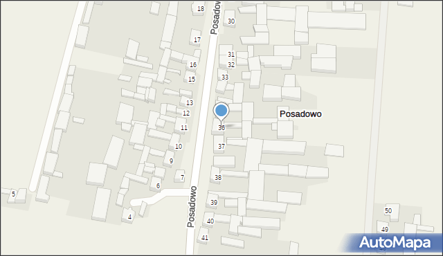 Posadowo, Posadowo, 36, mapa Posadowo