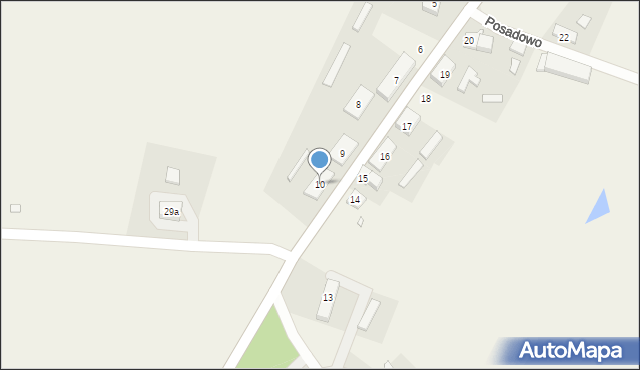 Posadowo, Posadowo, 10, mapa Posadowo