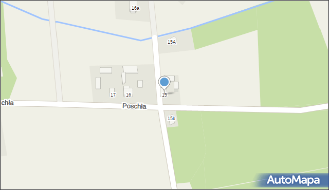 Poschła, Poschła, 15, mapa Poschła