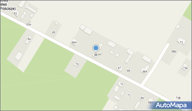 Pościsze, Pościsze, 66, mapa Pościsze