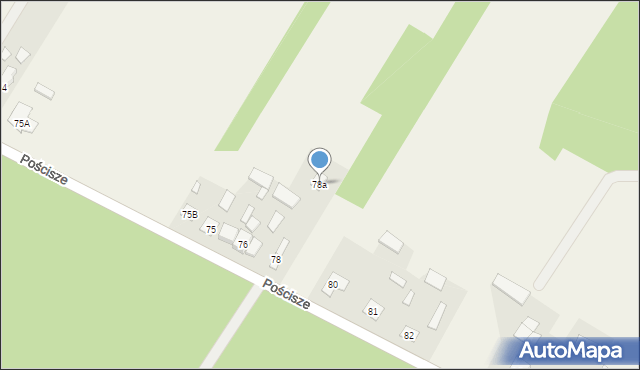 Pościsze, Pościsze, 78a, mapa Pościsze