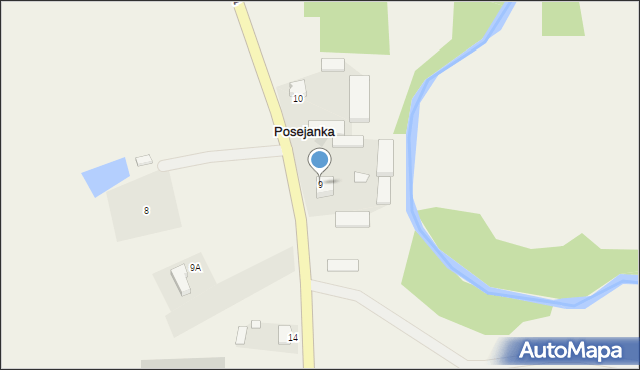 Posejanka, Posejanka, 9, mapa Posejanka